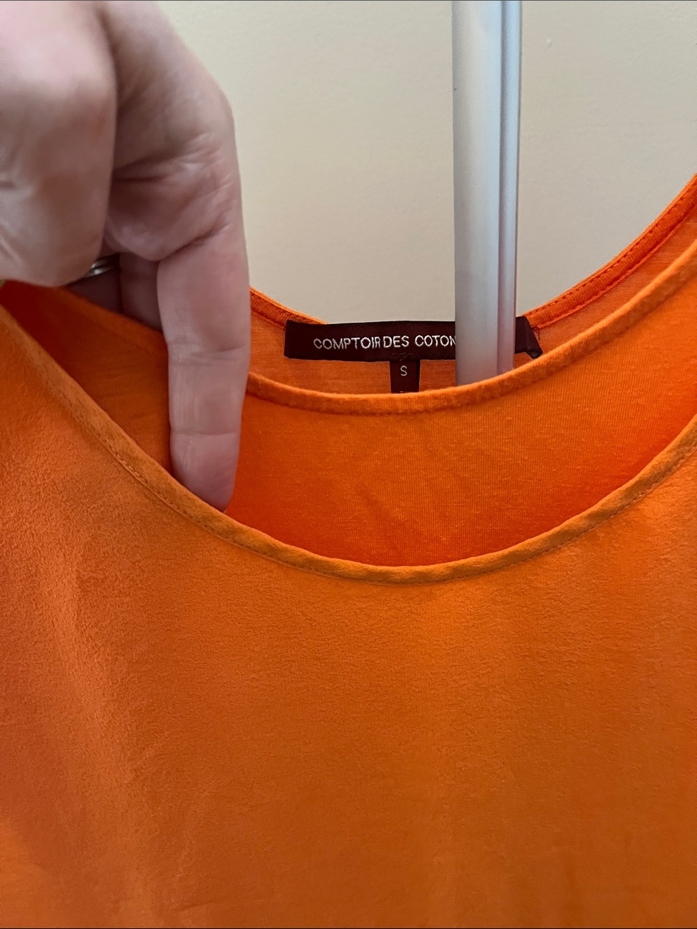 Comptoir Des Cotonniers Orange Layered Silk-Blend Camisole - Size Small - Picture 4 of 7